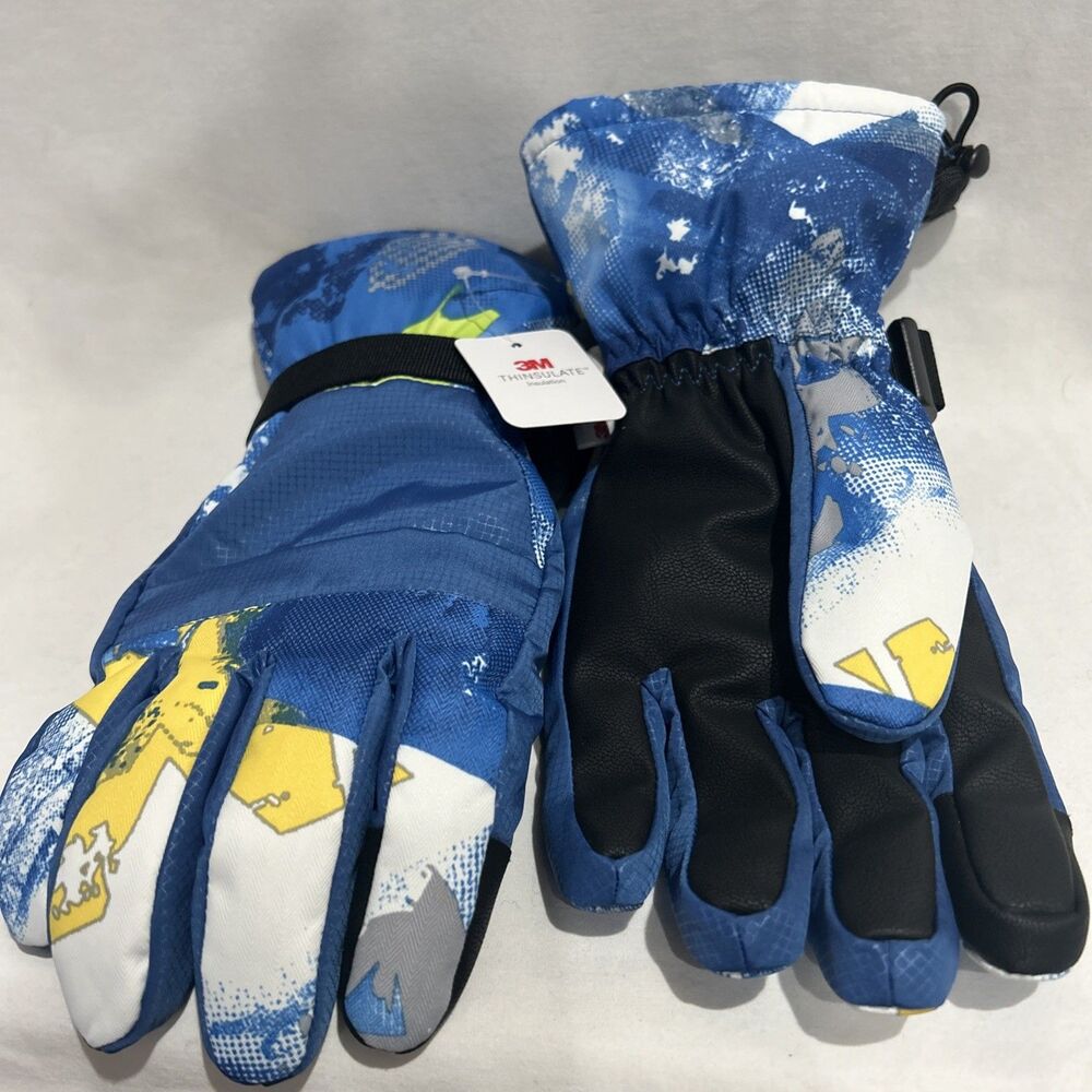 NWT Waterproof Ski Snowboarding Gloves 3M Thinsulate Waterproof Sz LARGE